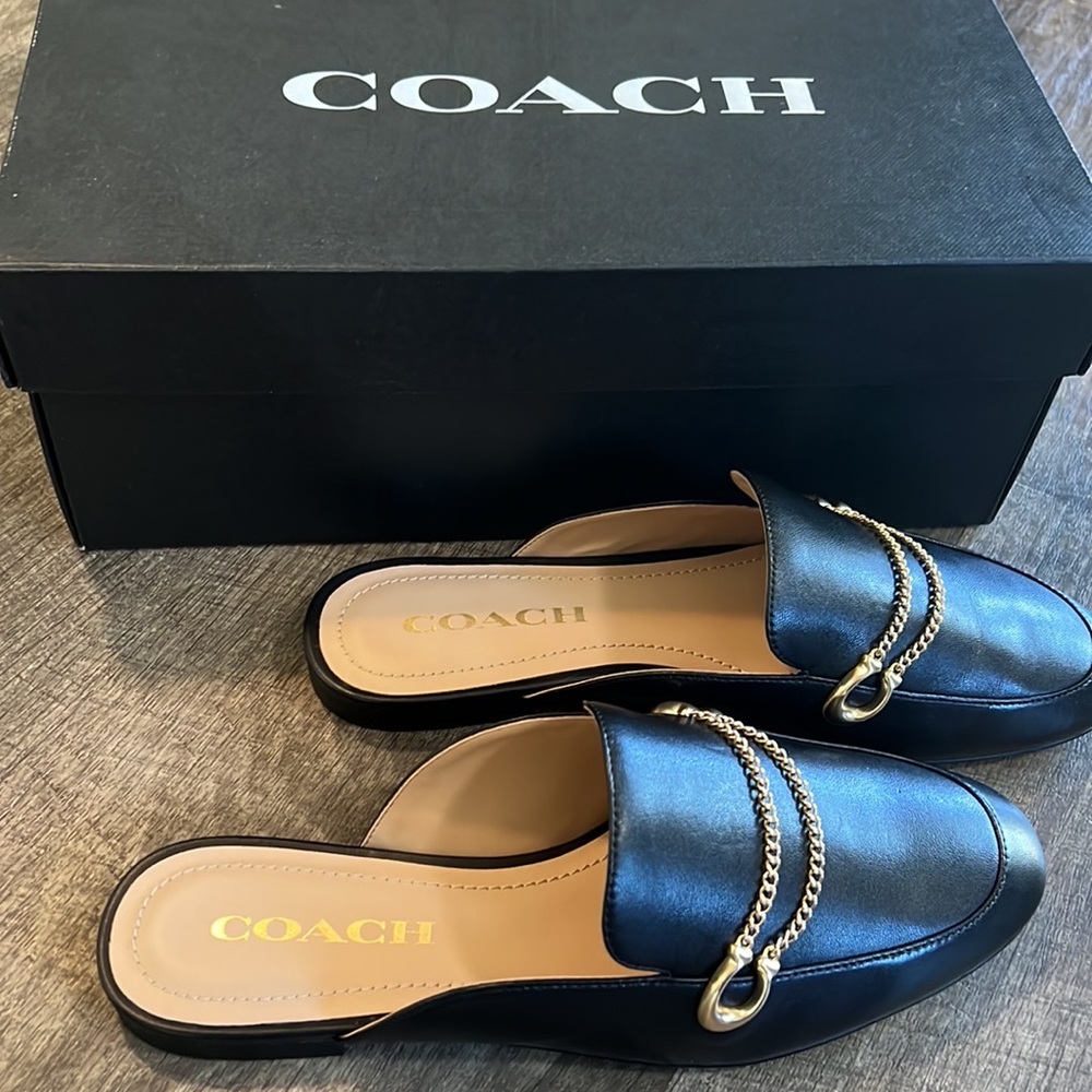 Brand new Coach Leather “Sawyer Sue” Slide size 6- black - Picture 4 of 4